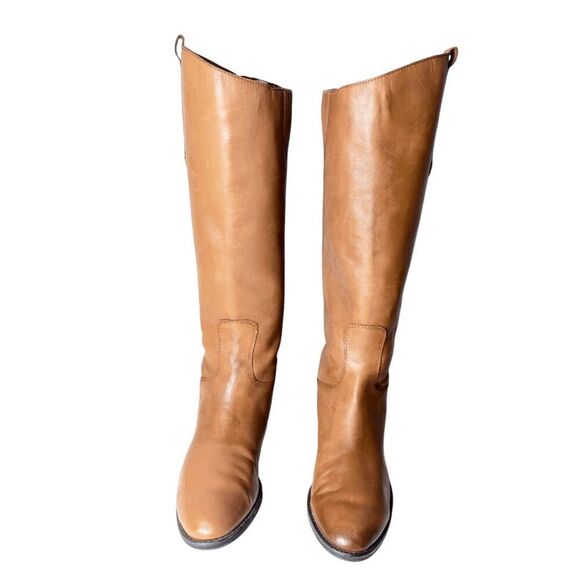 SAM EDELMAN Penny 2 Whiskey Leather Riding Boot Size 8M - Picture 4 of 9